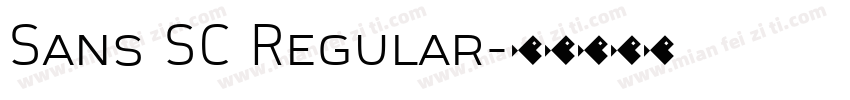 Sans SC Regular字体转换